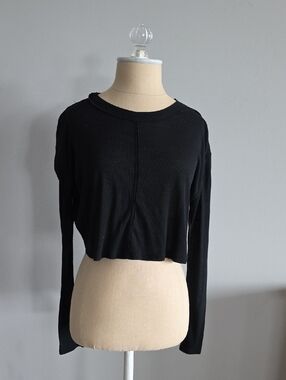 FP Movement By Free People Long Sleeve Ribbed Crop Top